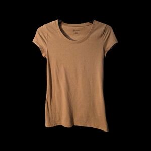 No Boundaries Women's Short-Sleeve Tee - Tan/Brown